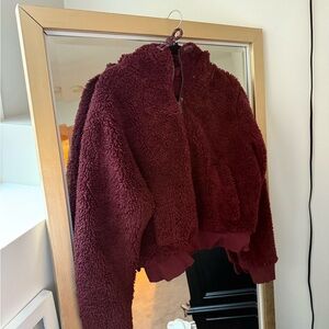 lululemon athletica Burgundy Fleece Hoodie